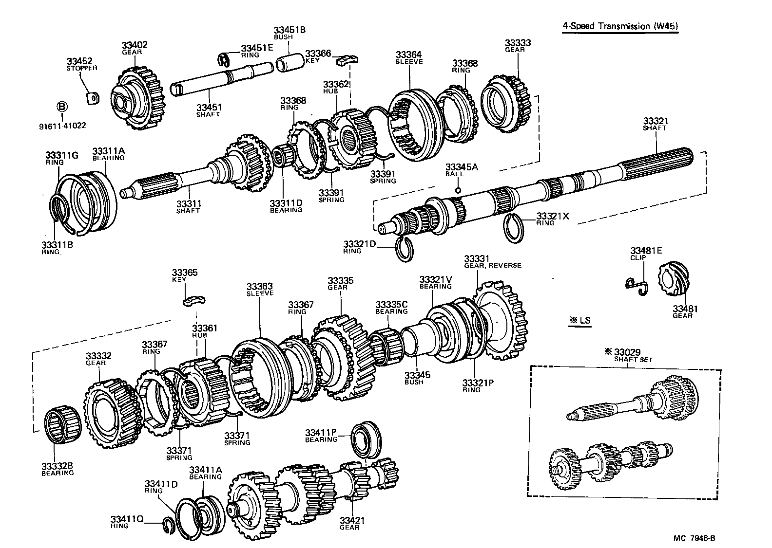 33334-30012 GEAR, 4TH product image