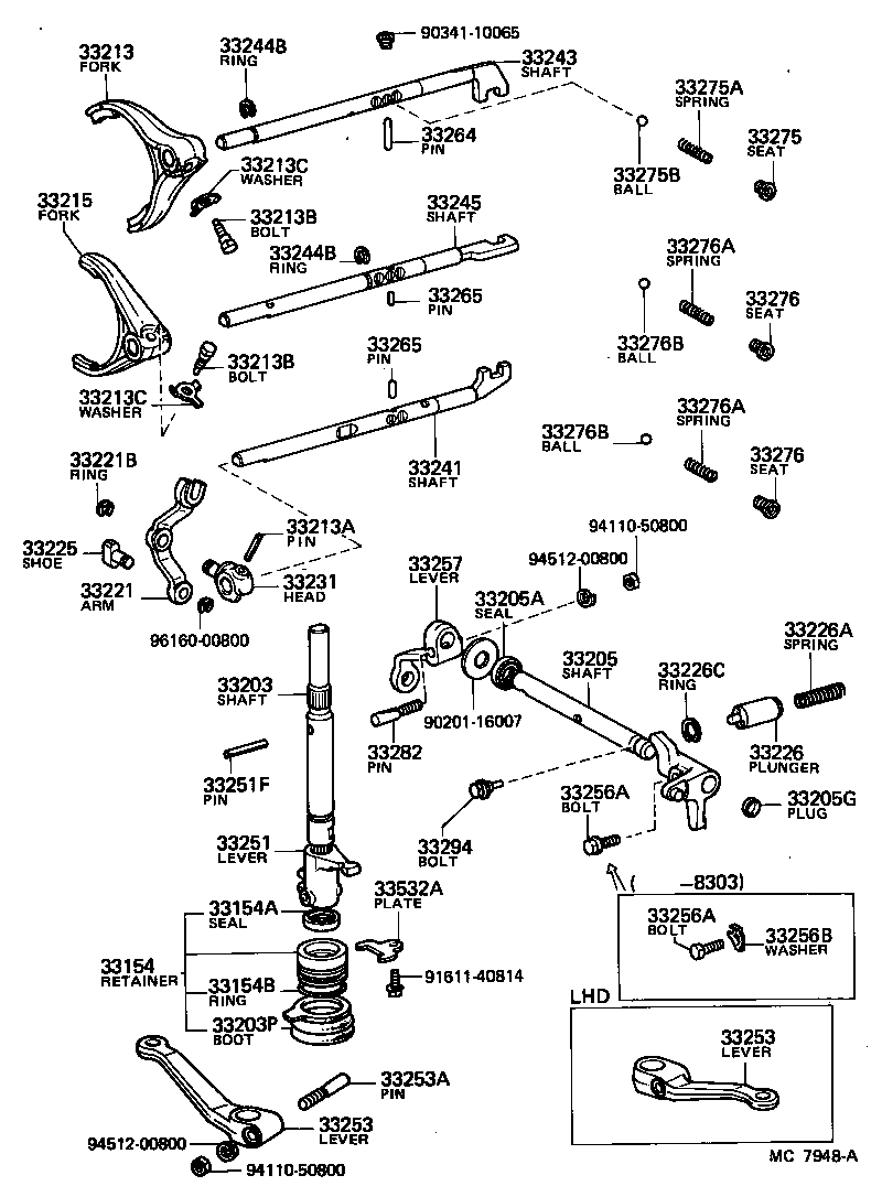 33213-30050 FORK, 3RD & 4TH SHIFT product image