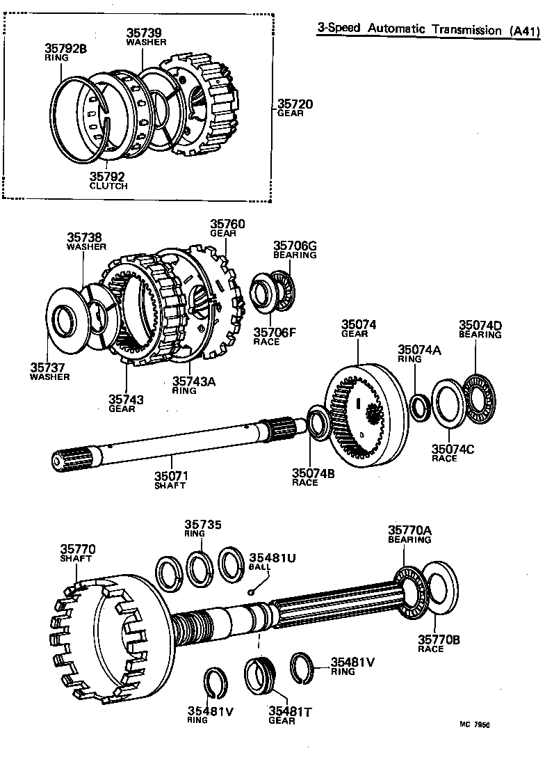 90520-28009 RING OR SPACER (FOR ATM SPEEDMETER DRIVE GEAR) product image
