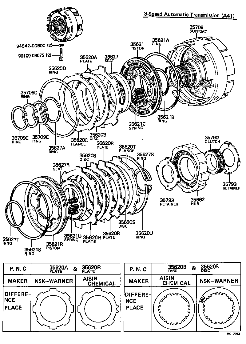 35634-22060 PLATE, CLUTCH (FOR BRAKE) product image