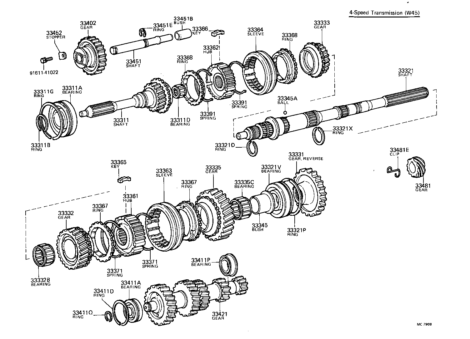 33032-31012 GEAR, 1ST product image