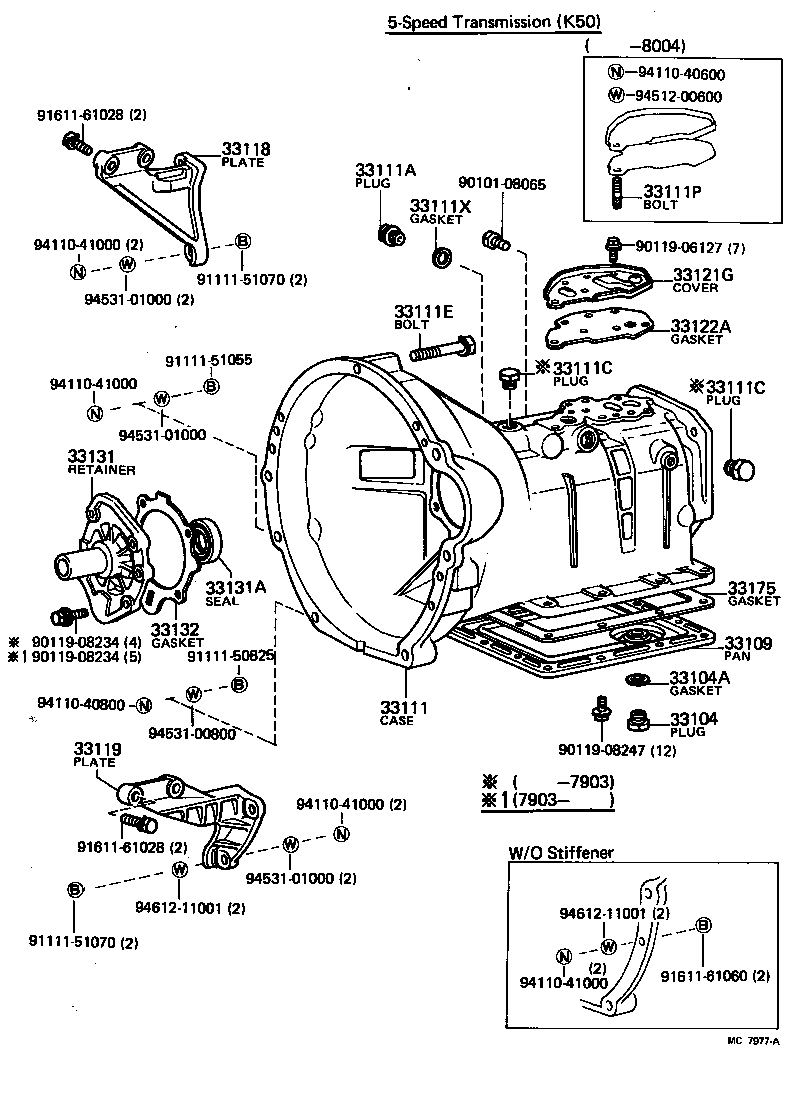 33119-12021 PLATE, STIFFENER, LH(MTM) product image