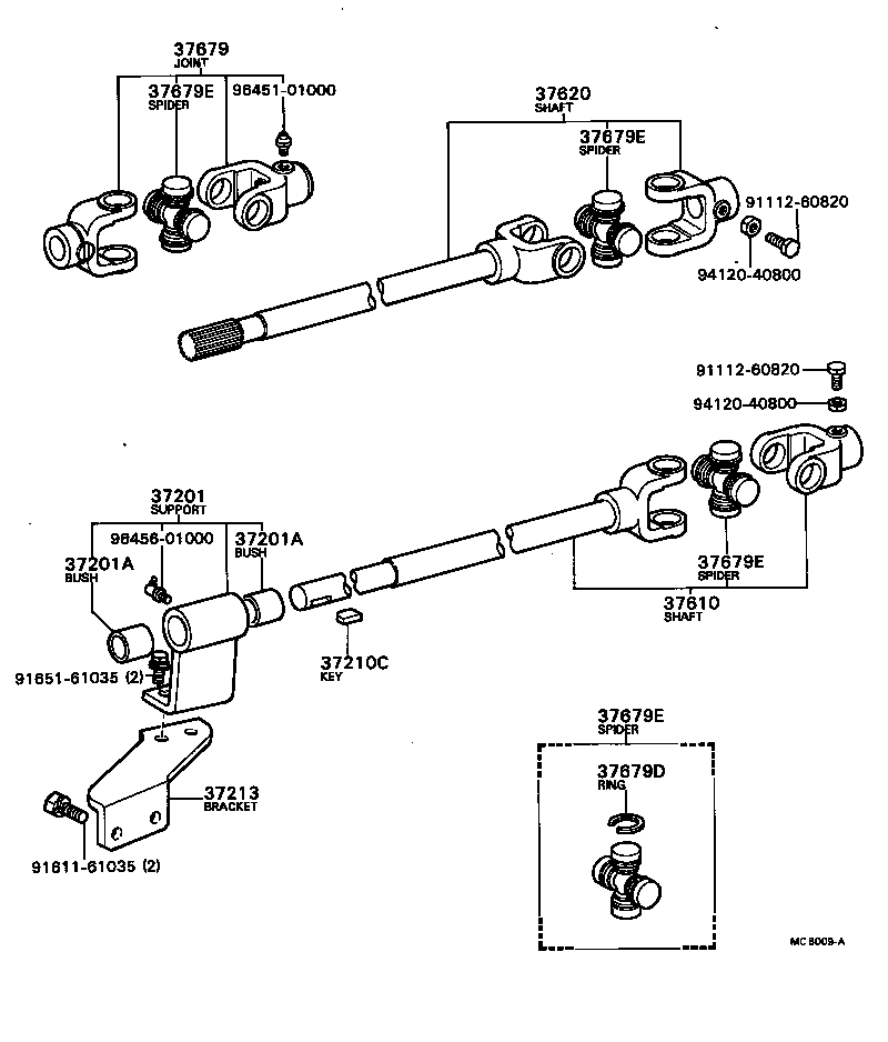 04371-87601 SPIDER (FOR WINCH DRIVE SHAFT) product image