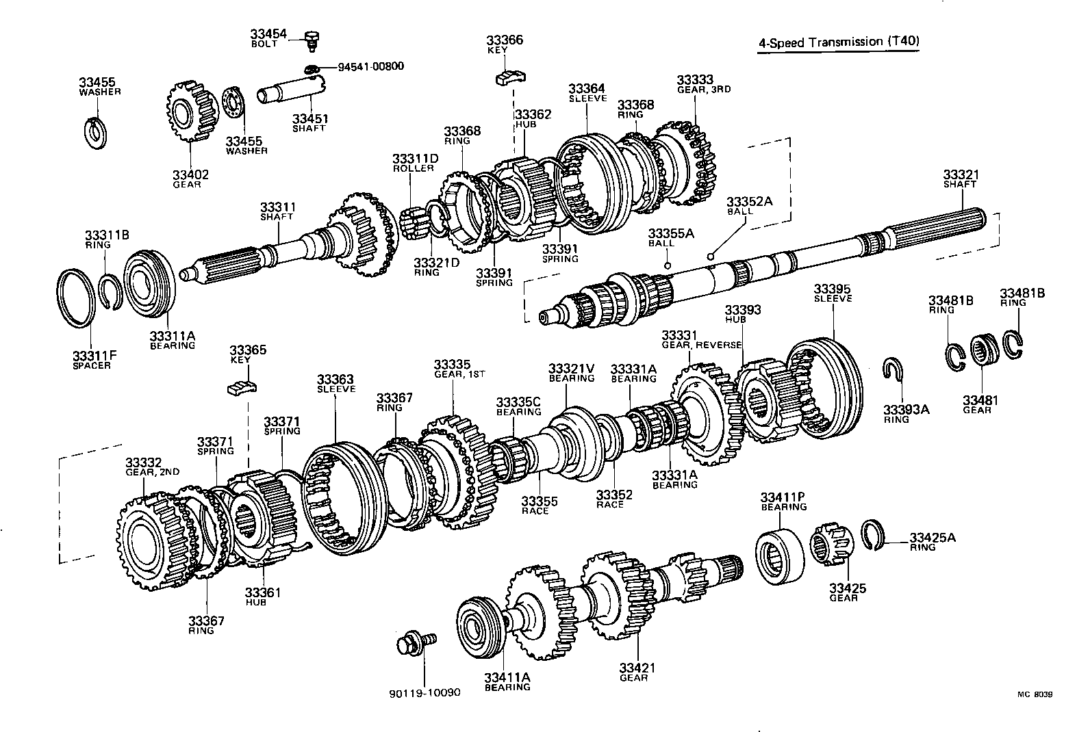 33036-22010 GEAR, 5TH product image