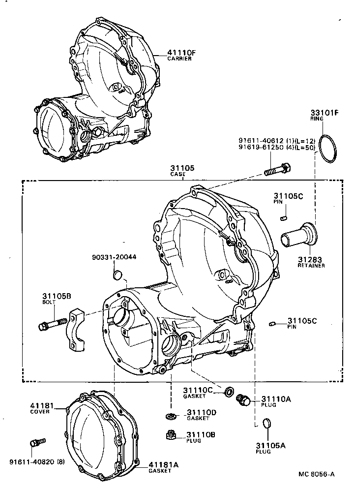 31283-16010 RETAINER, CLUTCH RELEASE BEARING HUB product image