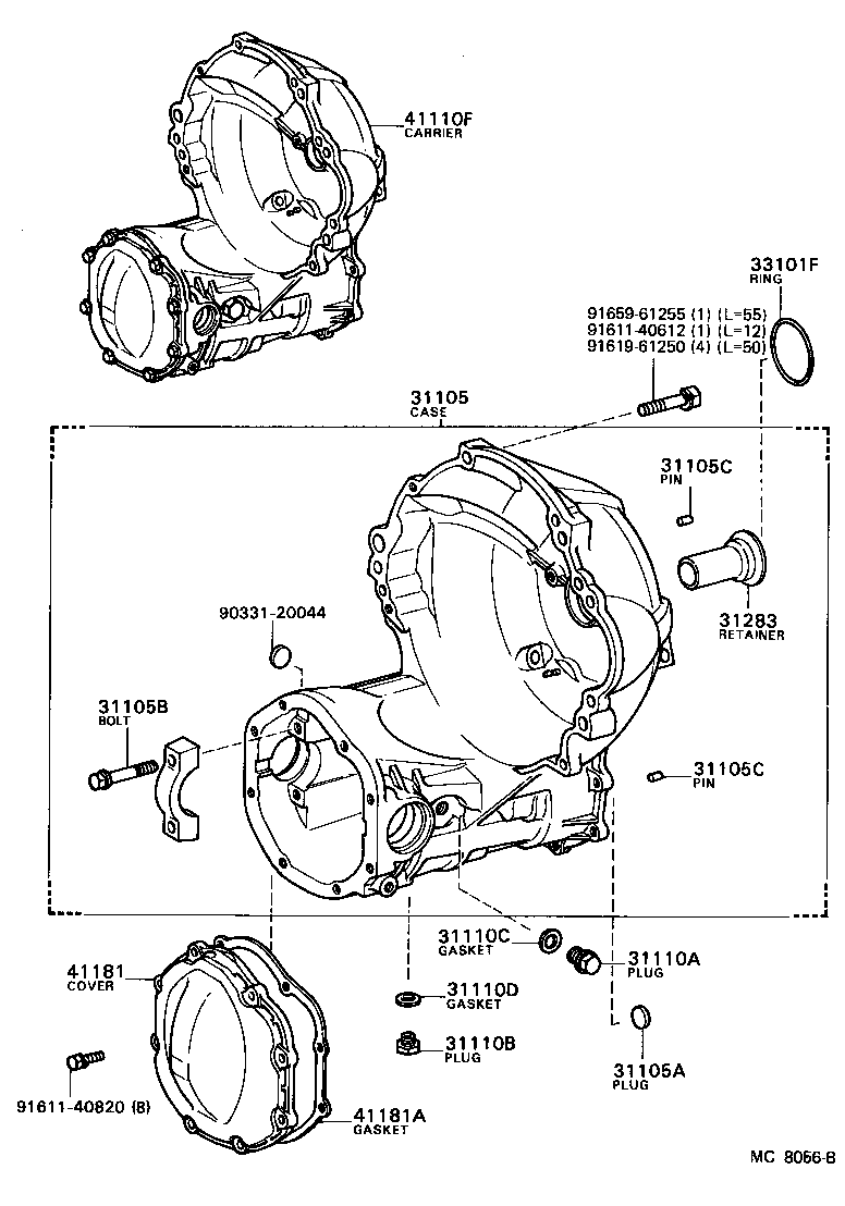 Toyota 41231-16010 SPACER, FRONT DIFFERENTIAL DRIVE PINION BEARING