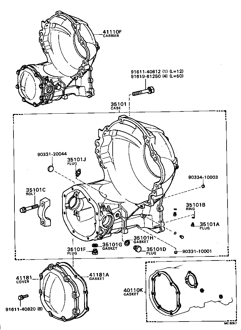 31283-16010 RETAINER, CLUTCH RELEASE BEARING HUB product image