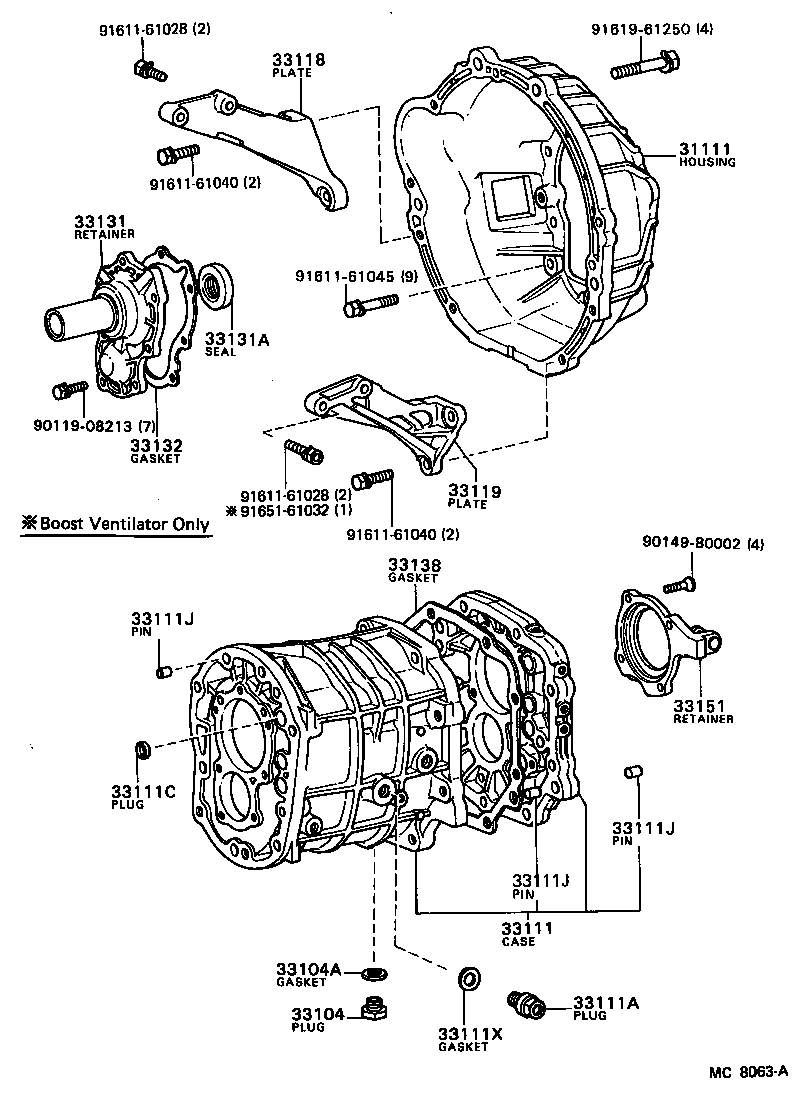 31111-14060 HOUSING, CLUTCH product image