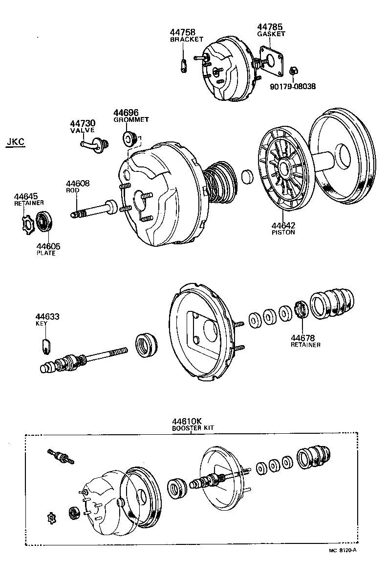 Toyota 44610-14700 BOOSTER ASSY, BRAKE