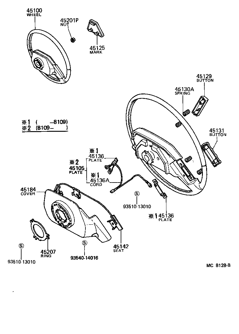 45100-22220 WHEEL ASSY, STEERING product image