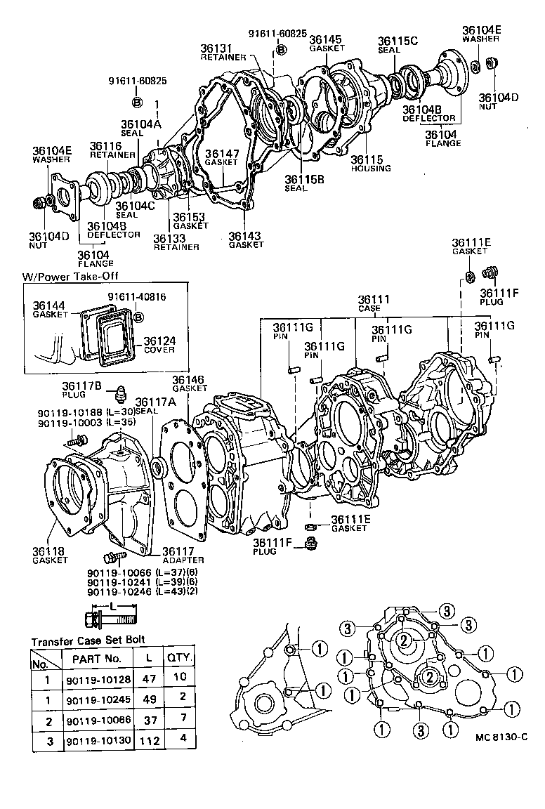 36103-35010 CASE, TRANSFER product image