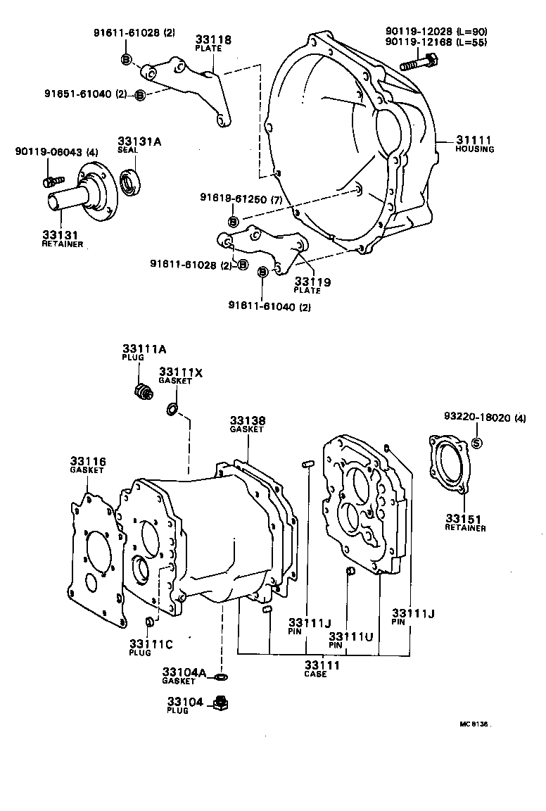 31111-30190 HOUSING, CLUTCH product image