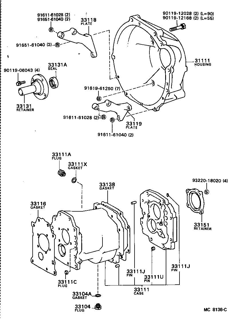 31111-14080 HOUSING, CLUTCH product image
