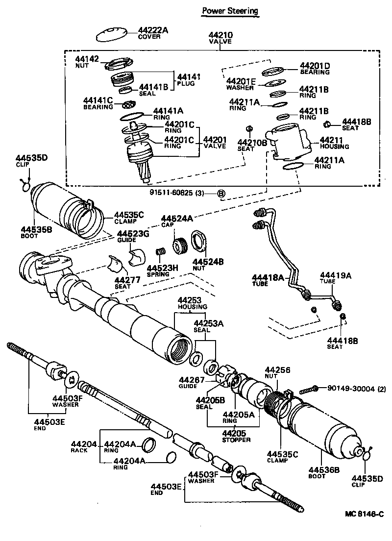 44267-22010 GUIDE, RACK END product image