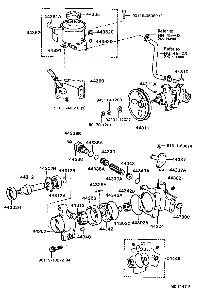 44360-20060 RESERVOIR, OIL(FOR VANE PUMP) product image
