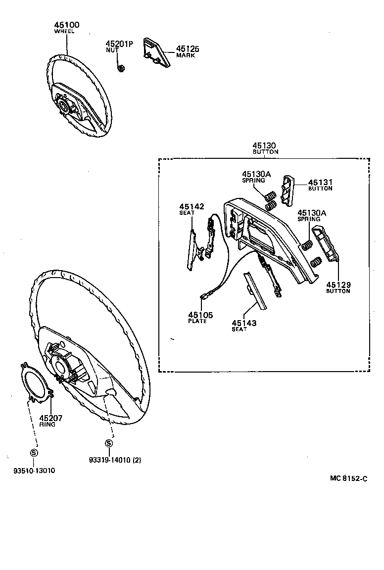 45142-30040 SEAT, HORN BUTTON CONTACT, NO.1 product image