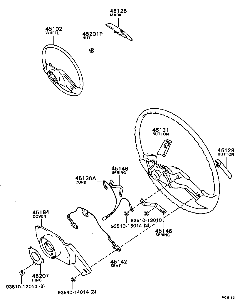 45129-20060-16 BUTTON, HORN, NO.2 product image