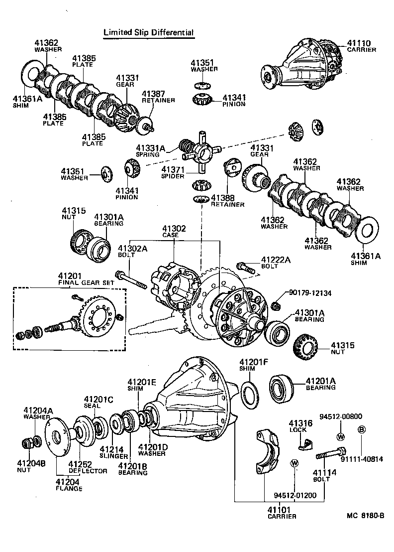 41201-69159 FINAL GEAR KIT, DIFFERENTIAL, REAR product image