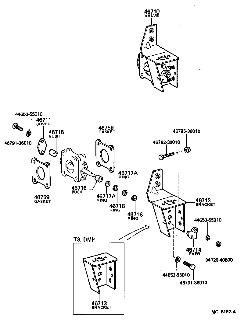 44736-36020 BRACKET, AIR CLEANER product image