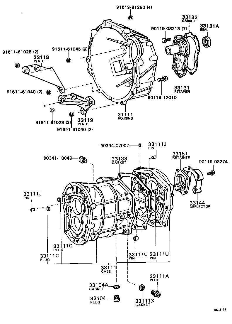 31111-30190 HOUSING, CLUTCH product image