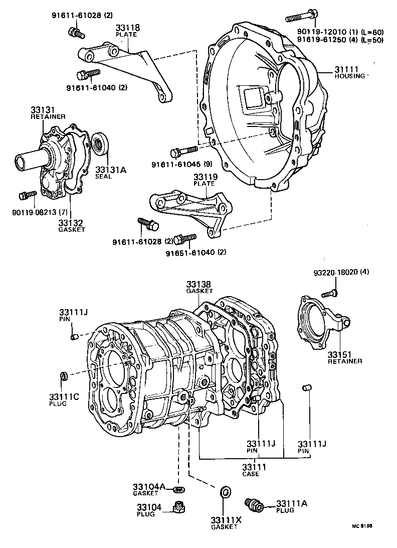 31111-30190 HOUSING, CLUTCH product image
