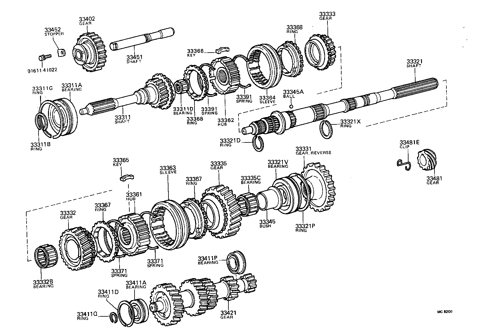 33362-30040 HUB, TRANSMISSION CLUTCH, NO.2 product image