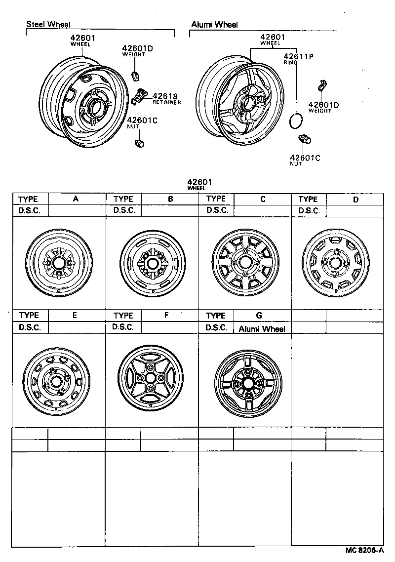42621-22011 CAP, WHEEL product image