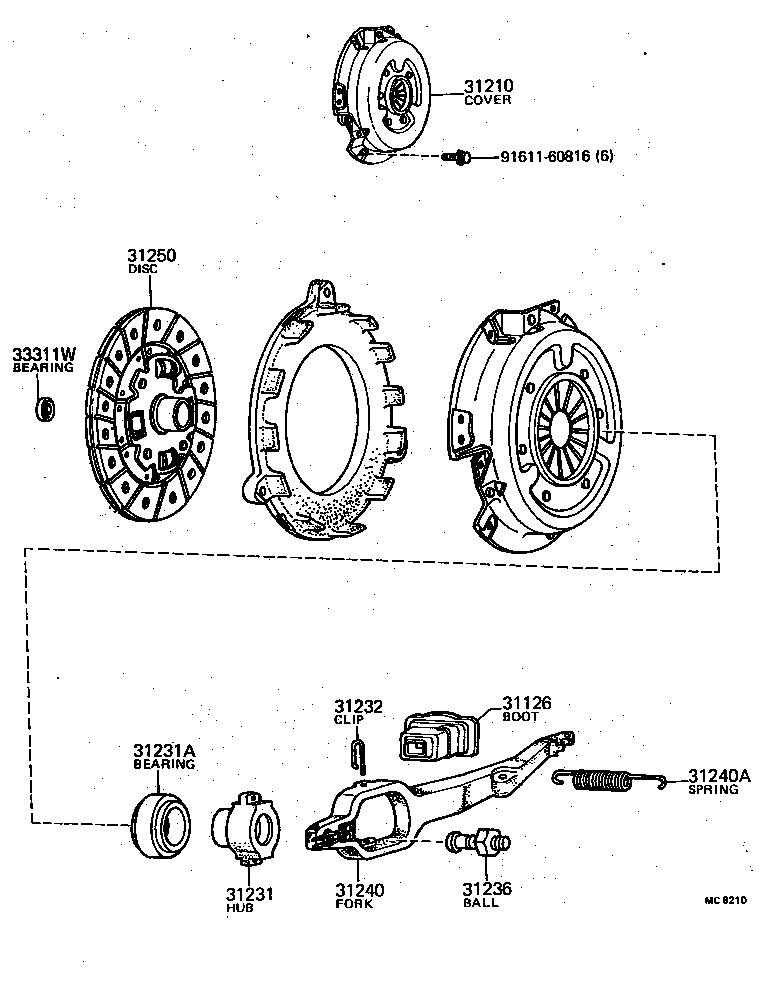 31250-12051 DISC ASSY, CLUTCH product image