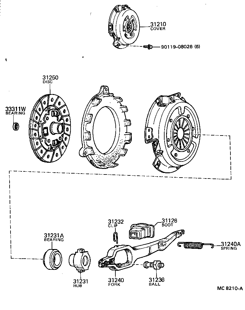 31231-36070 HUB, CLUTCH RELEASE BEARING product image