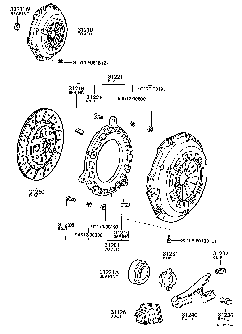 31250-12051 DISC ASSY, CLUTCH product image