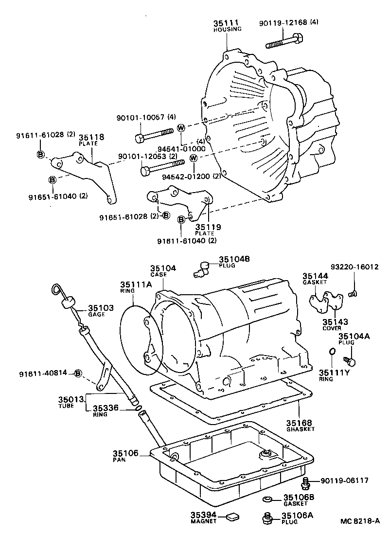 35013-20120 TUBE SUB-ASSY, TRANSMISSION OIL FILLER product image