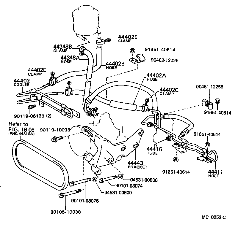 44410-20050 HOSE, PRESSURE FEED product image