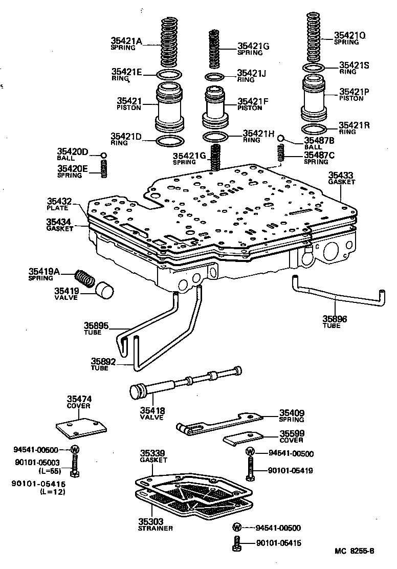 35432-14062 PLATE, VALVE BODY, NO.1 product image