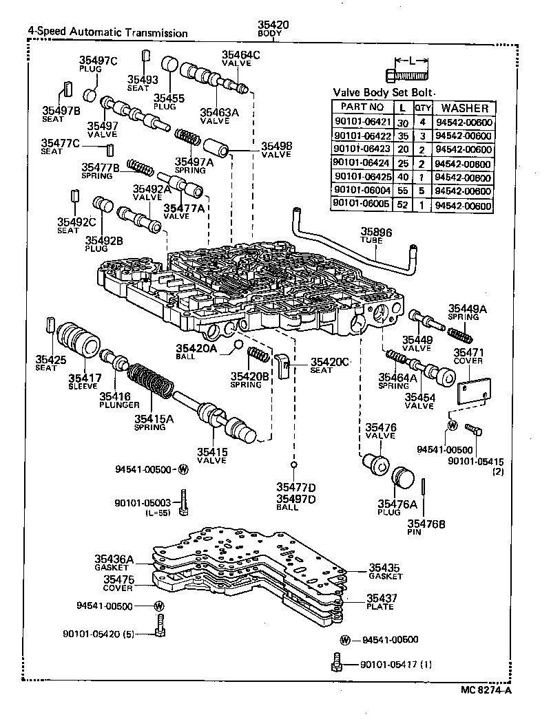 35430-20020 BODY ASSY, REAR UPPER VALVE product image