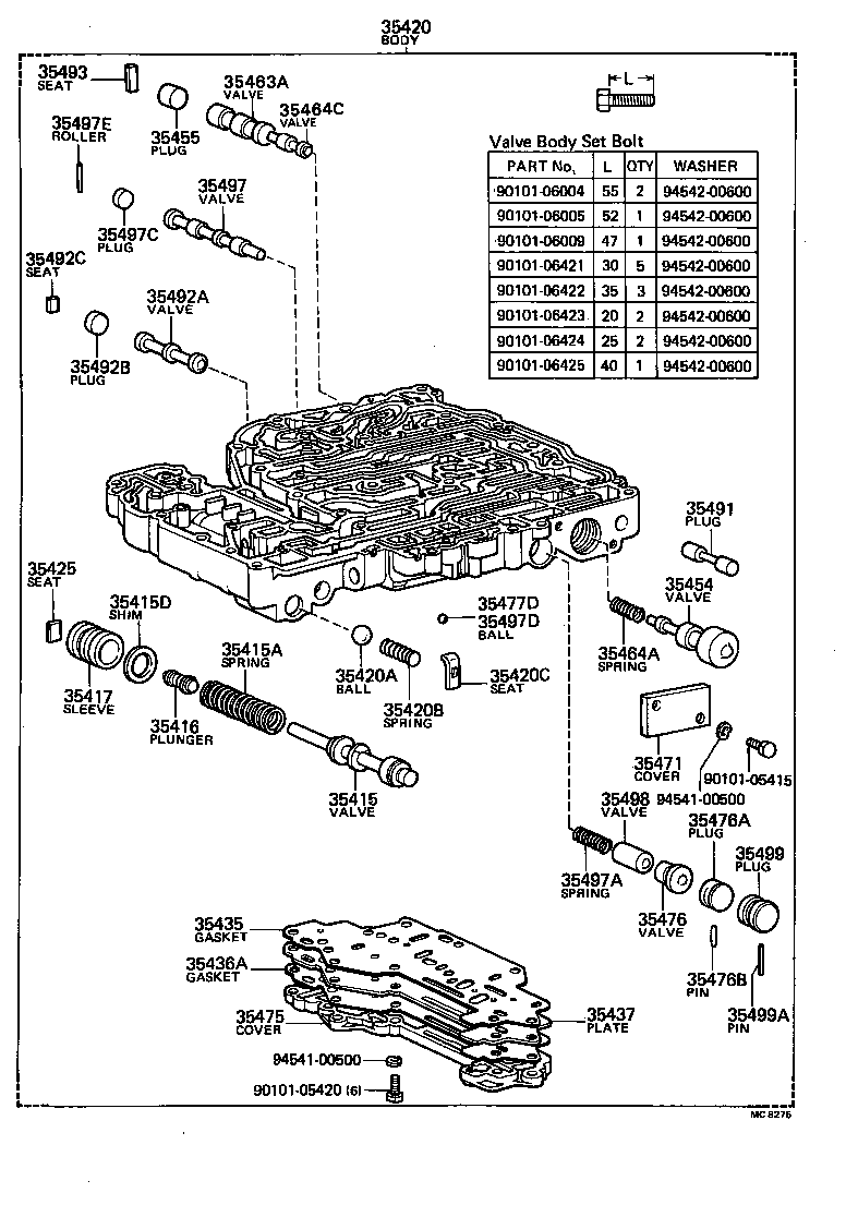 35420-20020 BODY ASSY, LOWER VALVE product image
