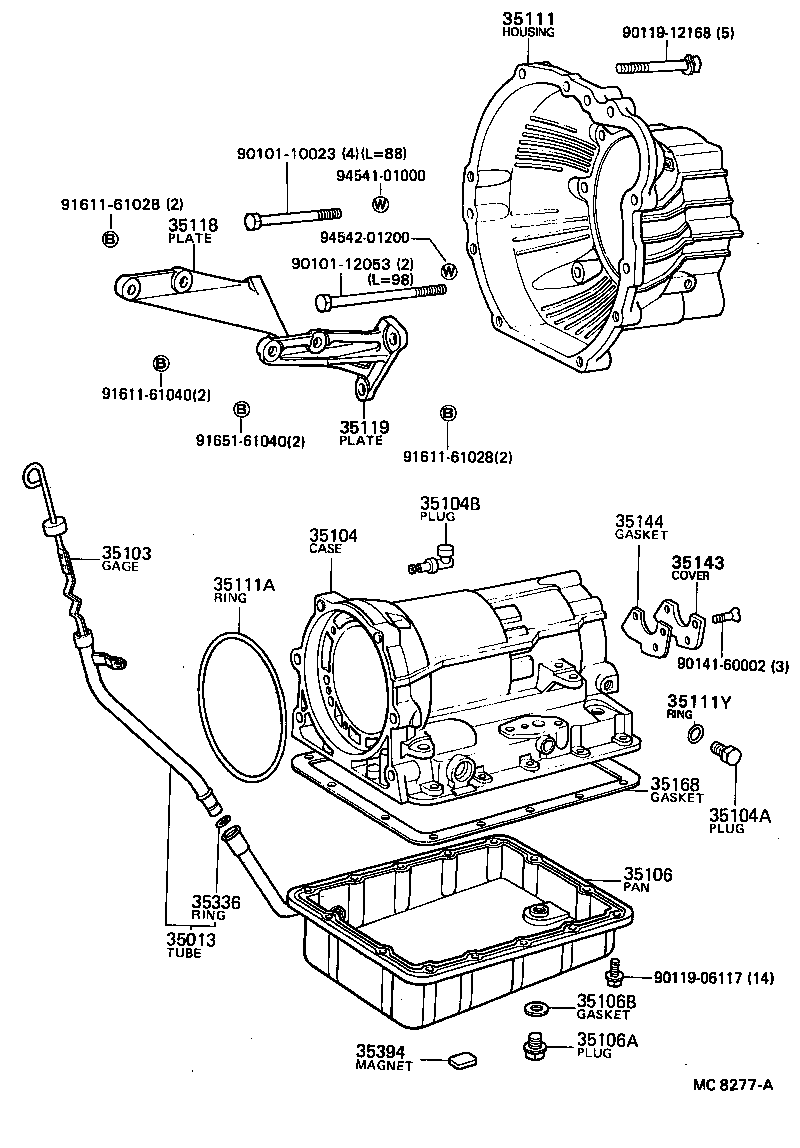 35013-20140 TUBE SUB-ASSY, TRANSMISSION OIL FILLER product image