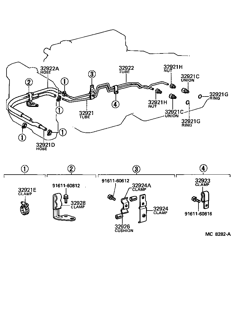 32941-20091 HOSE(FOR OIL COOLER INLET) product image