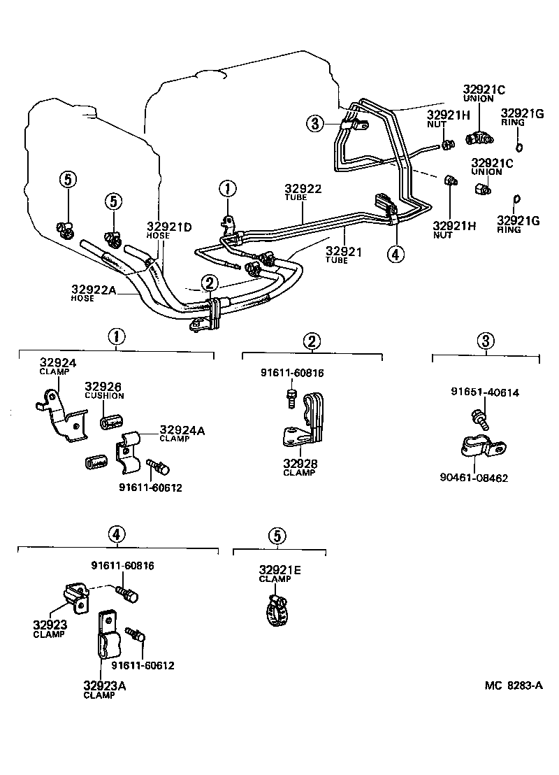 32941-20091 HOSE(FOR OIL COOLER INLET) product image