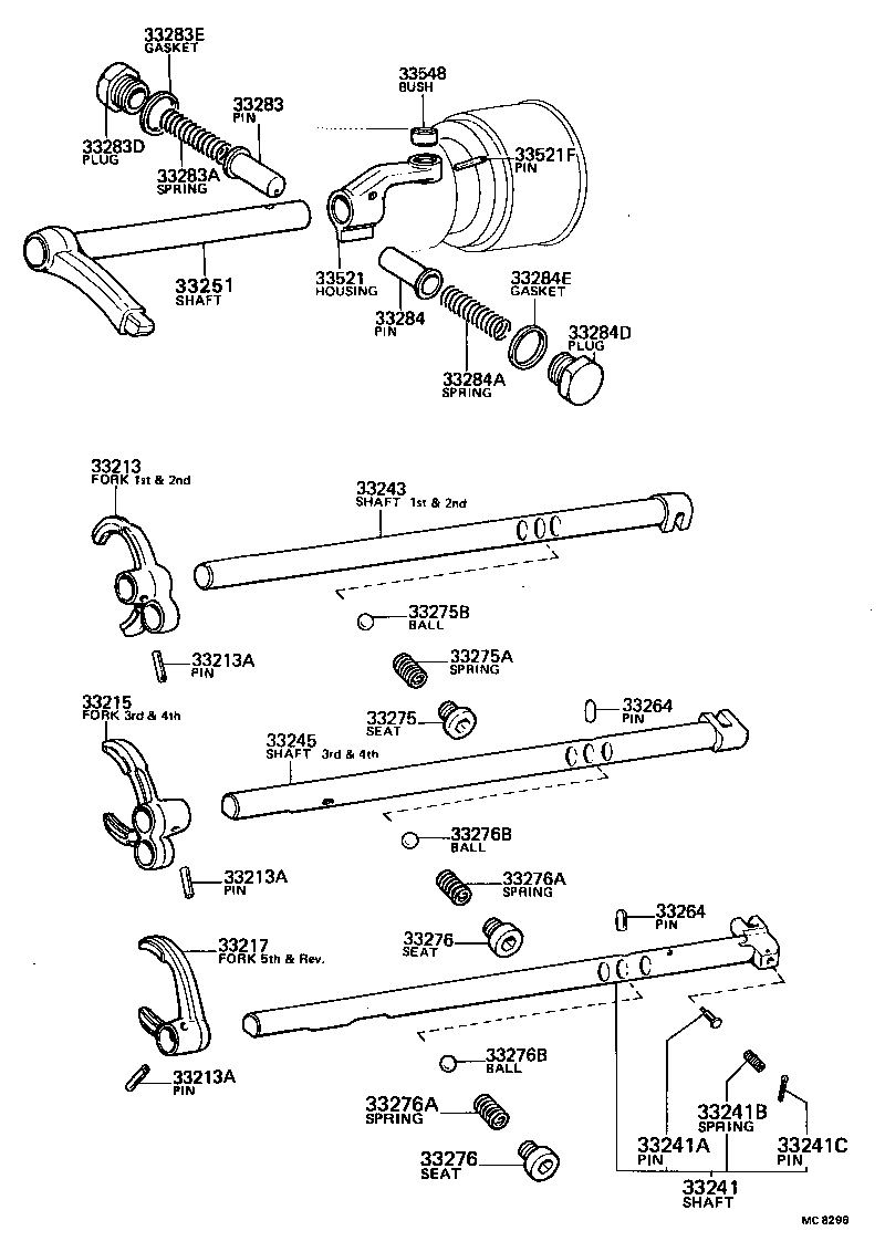 33521-20140 HOUSING, SHIFT LEVER product image