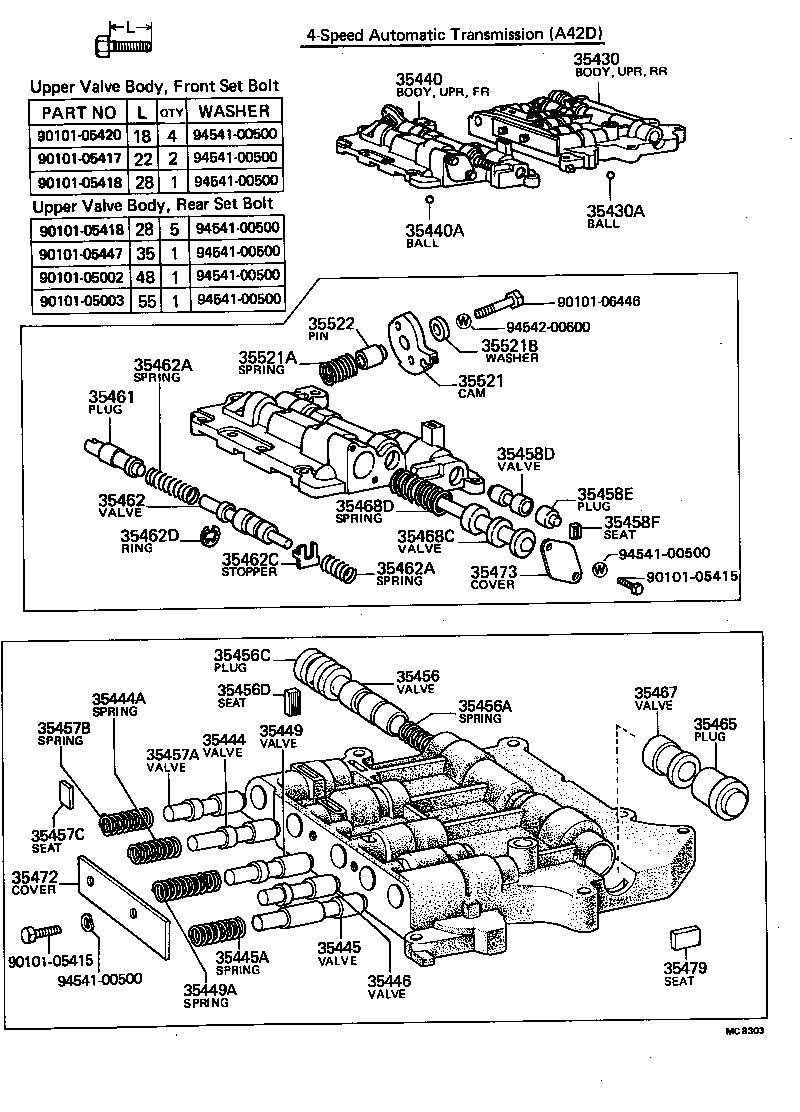 35430-20020 BODY ASSY, REAR UPPER VALVE product image