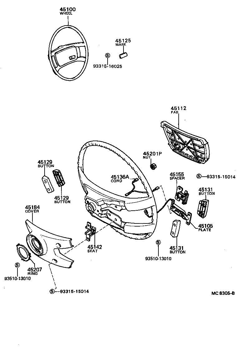 45136-26020 PLATE, HORN BUTTON CONTACT product image