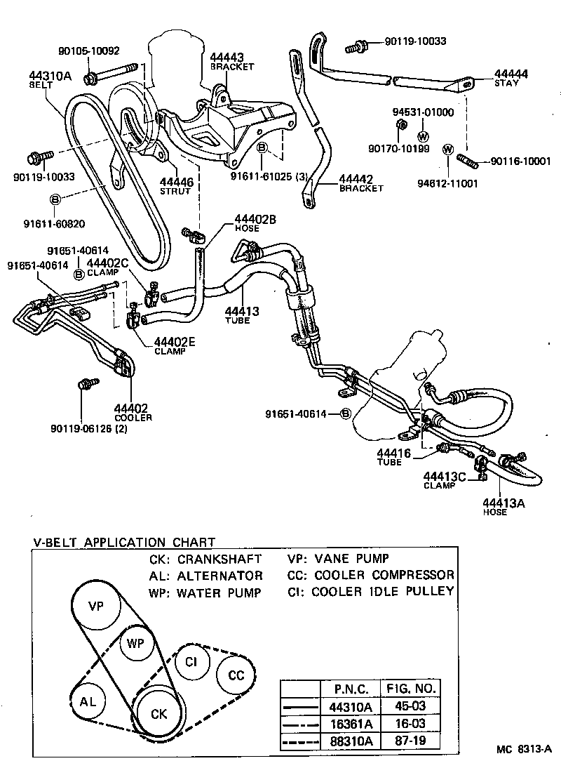 44319-14010 PULLEY, VANE PUMP DRIVE product image