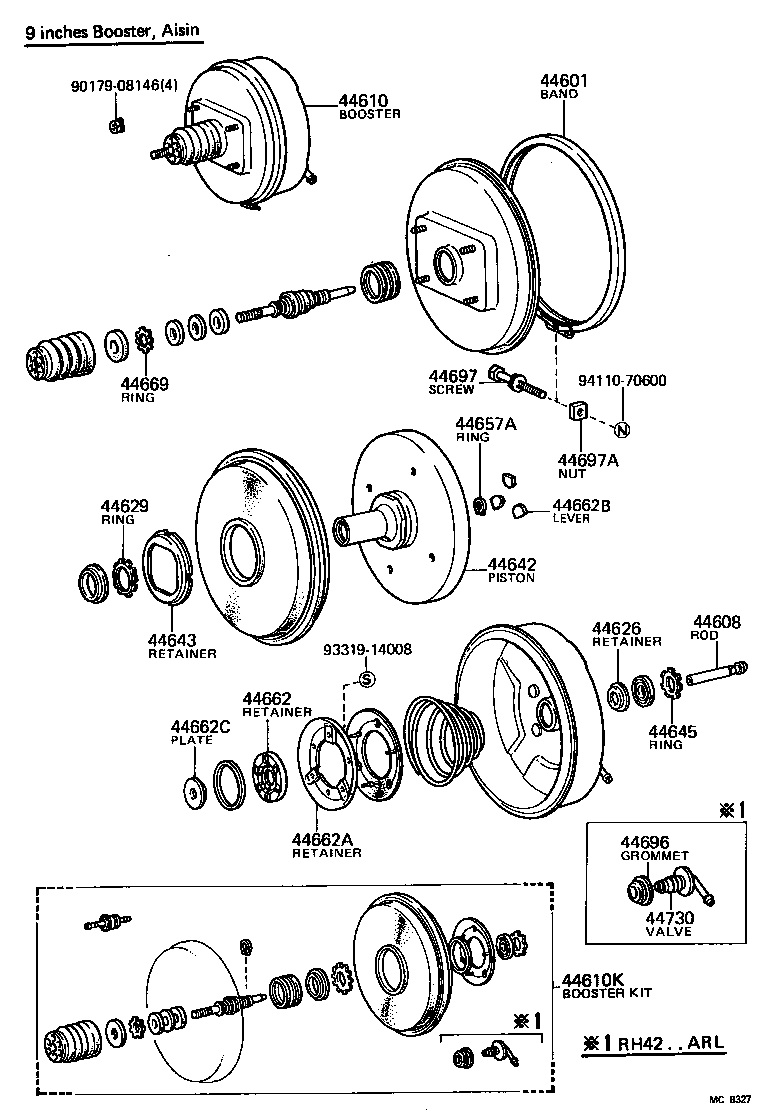44610-26080 BOOSTER ASSY, BRAKE product image