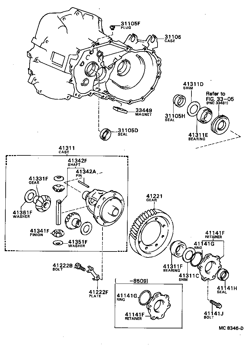 90311-30005 SEAL, OIL, NO.1(FOR FRONT TRANSAXLE CASE) product image