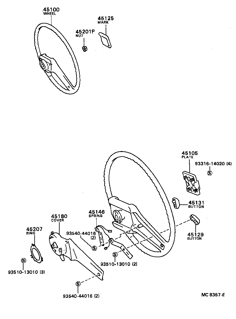 45105-32030 PLATE SUB-ASSY, HORN BUTTON CONTACT, NO.1 product image