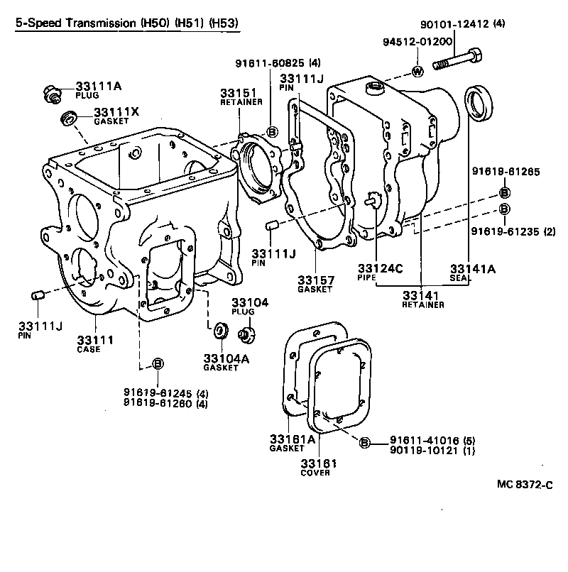 33131-36030 RETAINER, BEARING, FRONT(MTM) product image