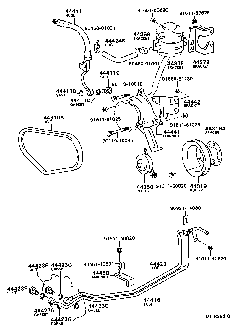 44319-36050 PULLEY, VANE PUMP DRIVE product image