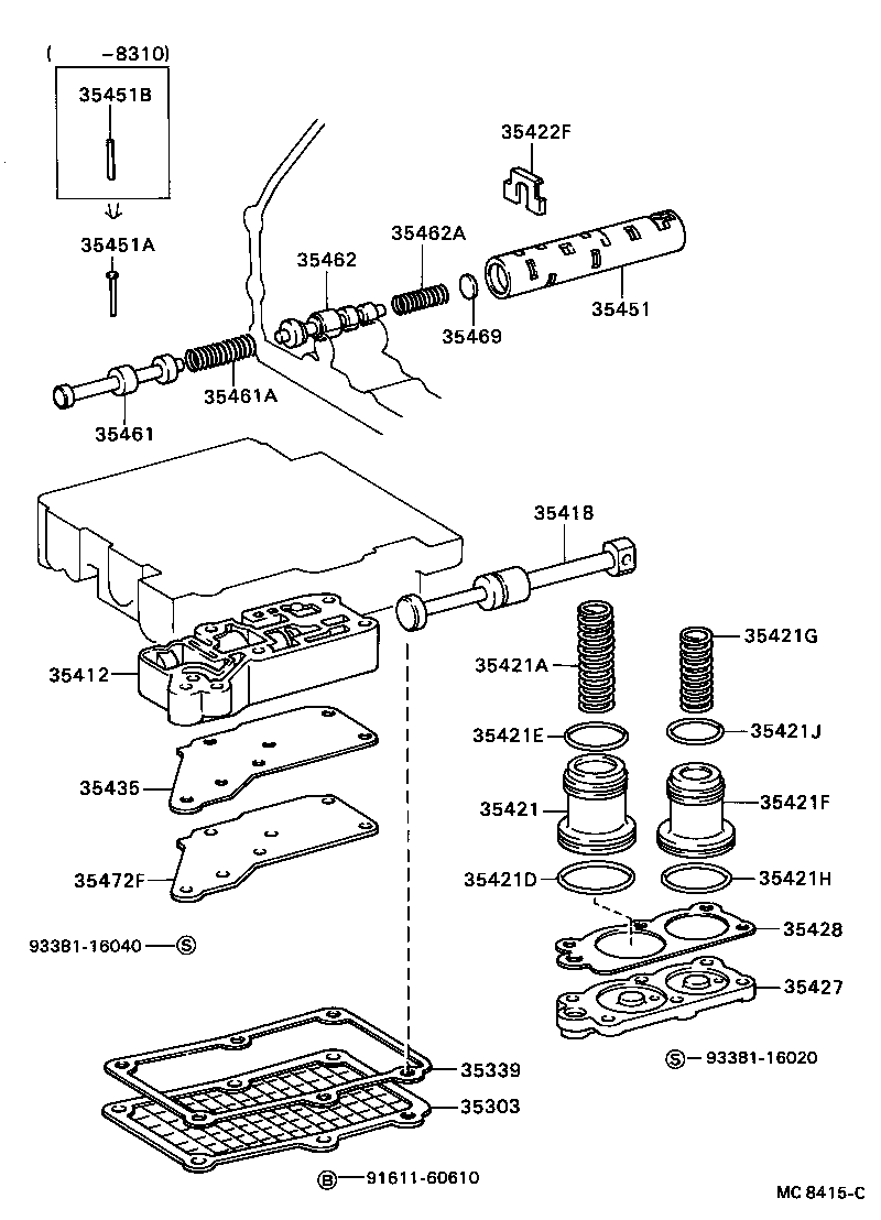 Toyota 35441-30010 PISTON, ACCUMULATOR, NO.2
