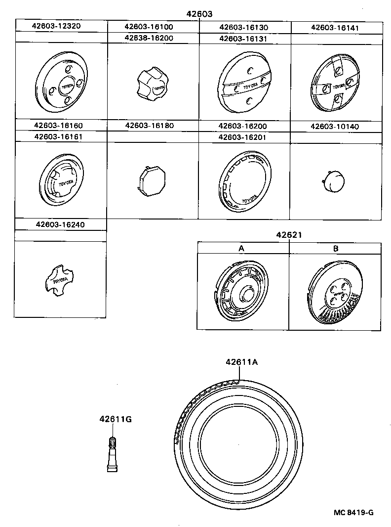 42601-16080 WHEEL, DISC product image