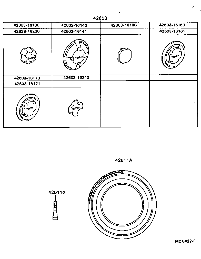 42601-16020 WHEEL, DISC product image